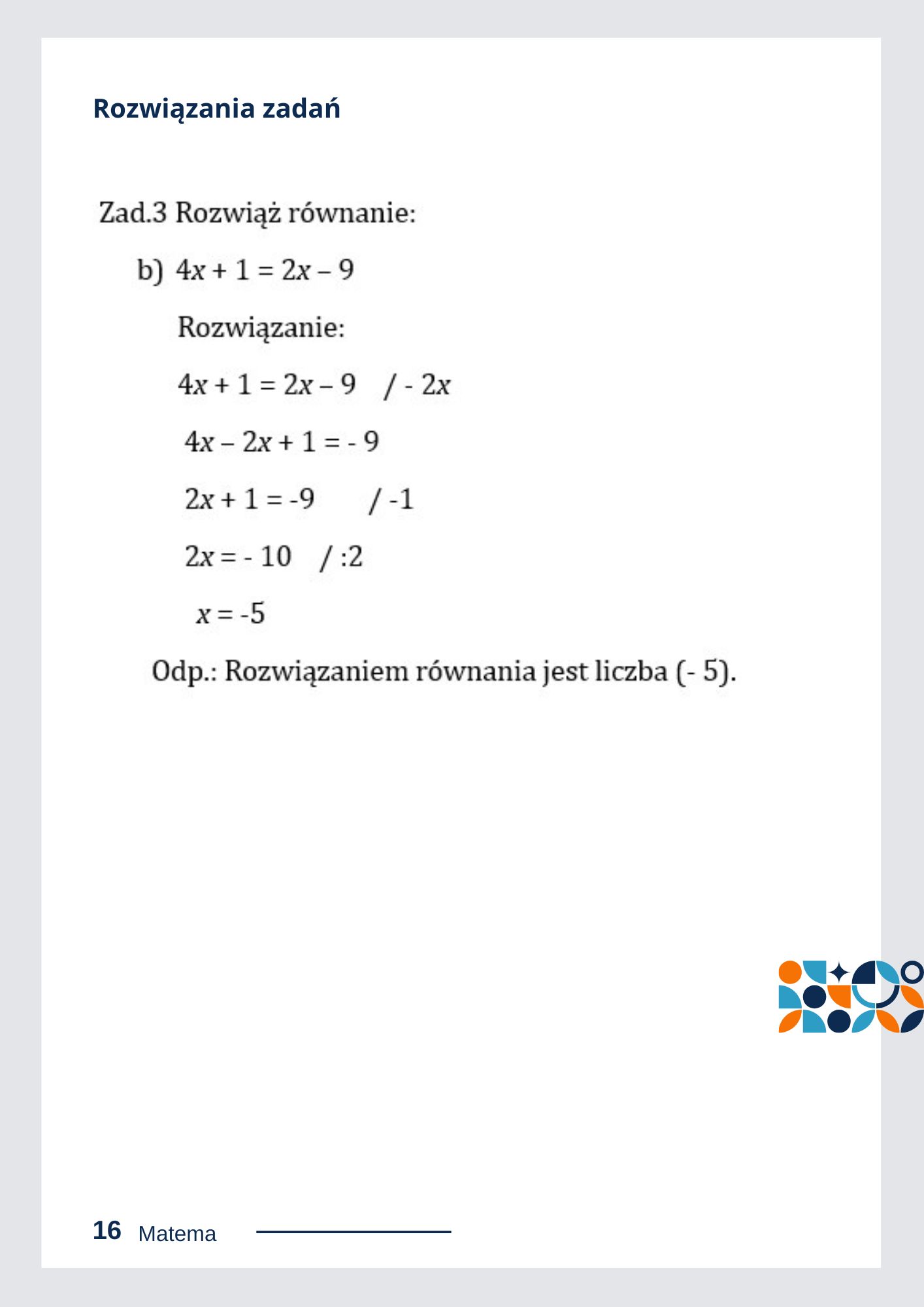 Edubook Równania - obrazek 2