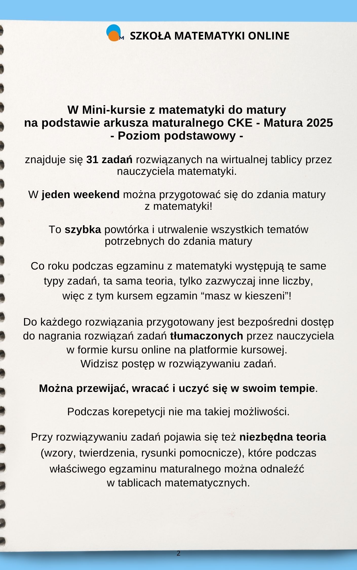 Edubook Mini-Kurs z matematyki do matury + wideo - obrazek 2