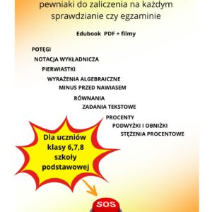 Edubook PDF SOS Zestaw Ratunkowy + rozwiązania zadań na wideo