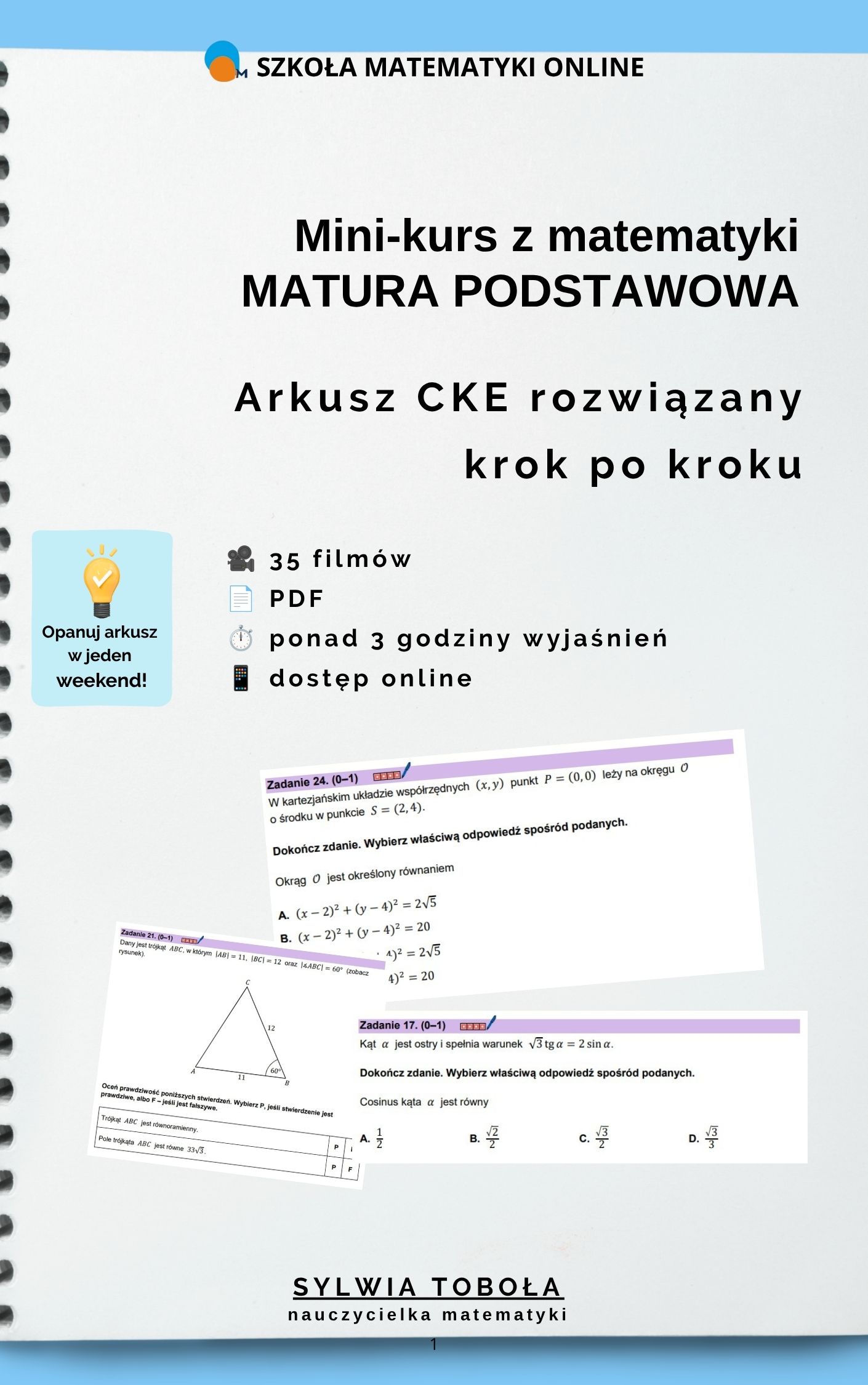 Edubook Mini-Kurs z matematyki do matury + wideo